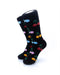 cooldesocks colorful cherries crew socks front view image
