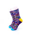cooldesocks colorful doodle crew socks front view image