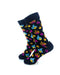 cooldesocks colorful fires crew socks left view image