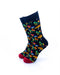 cooldesocks colorful mushroom crew socks front view image
