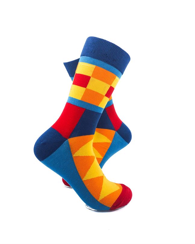 cooldesocks colorful patterns crew socks right view image
