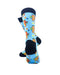 cooldesocks colorful seahorses crew socks rear view image