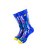 cooldesocks colorful spiral spring crew socks front view image