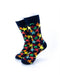 cooldesocks colorful stars crew socks front view image