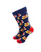 cooldesocks colorful tigers crew socks front view image