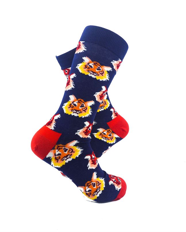 cooldesocks colorful tigers crew socks right view image