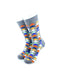 cooldesocks colorful triangles neo crew socks front view image