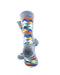 cooldesocks colorful triangles neo crew socks rear view image