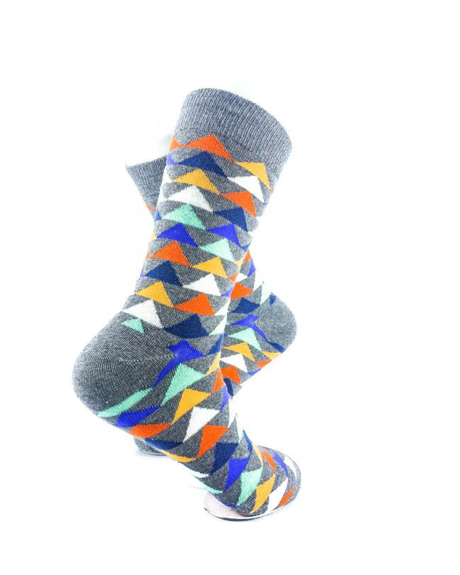 cooldesocks colorful triangles neo crew socks right view image