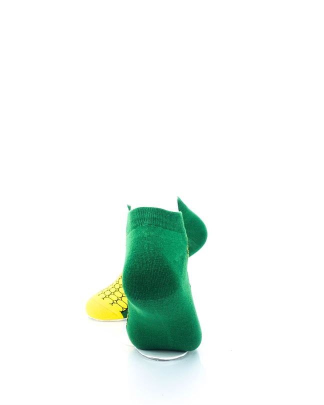 cooldesocks corn on the cob ankle socks rear view image