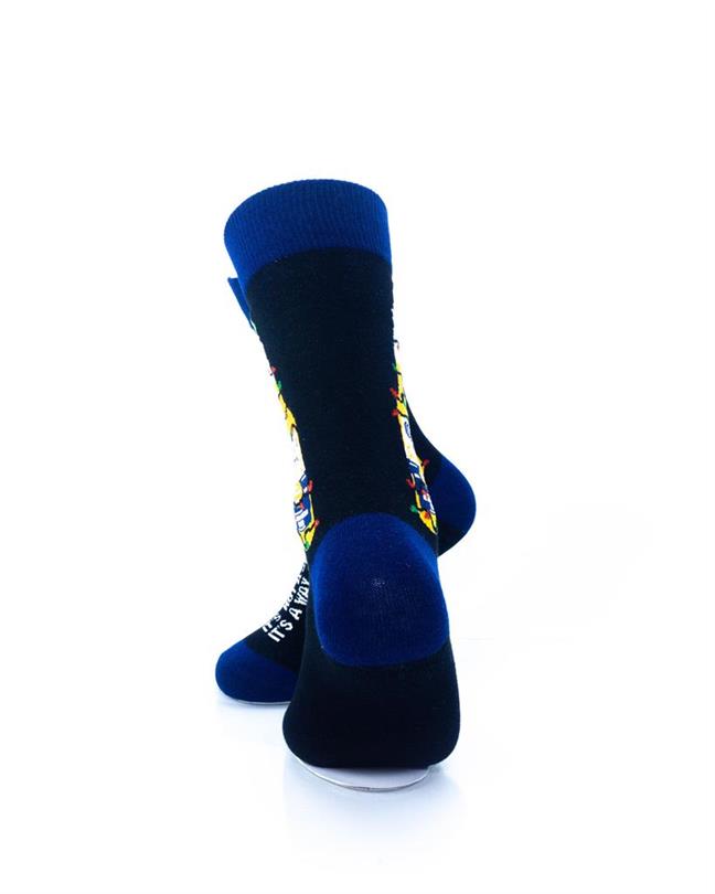 cooldesocks corona extra crew socks rear view image