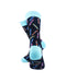 cooldesocks crayons baby blue crew socks rear view image