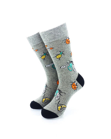 cooldesocks creepy crawlies crew socks front view image
