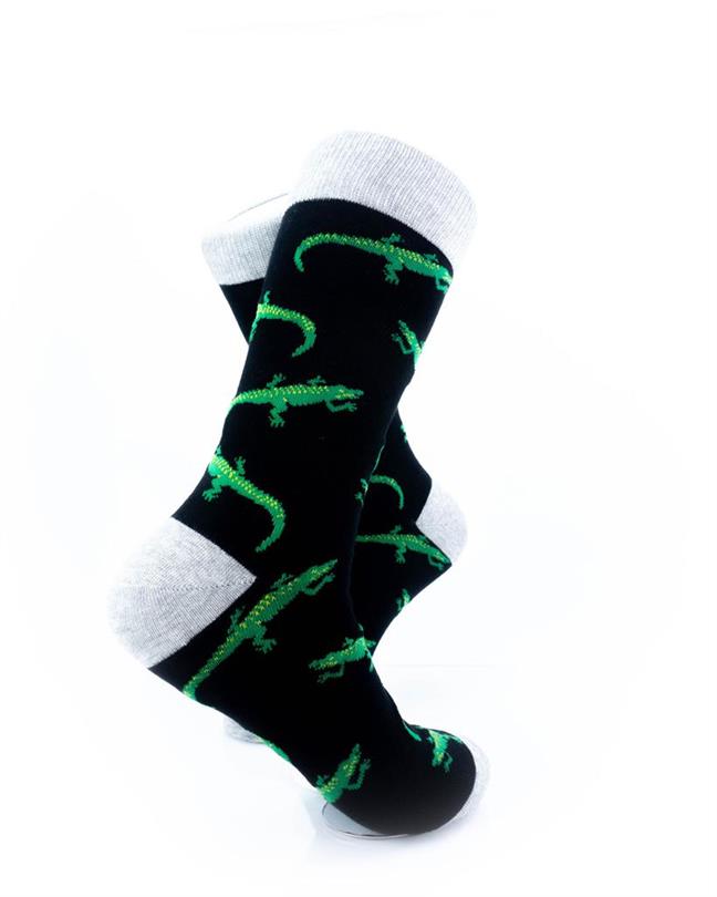 cooldesocks crocodile green crew socks right view image