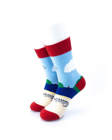cooldesocks crocodile resort crew socks front view image