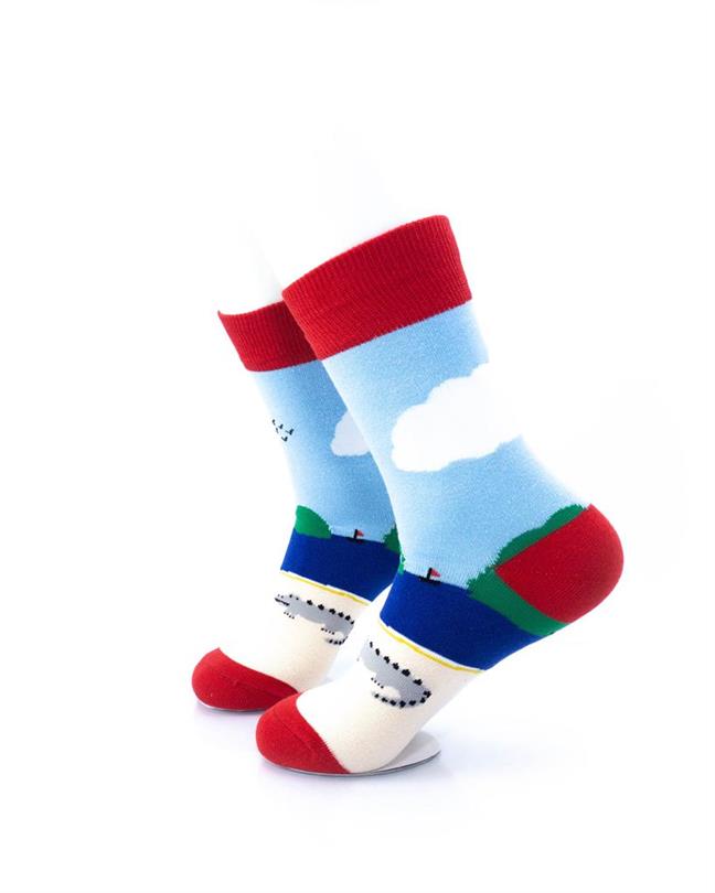 cooldesocks crocodile resort crew socks left view image