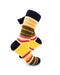 cooldesocks dense striped orange crew socks right view image