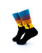 cooldesocks desert sunset crew socks left view image