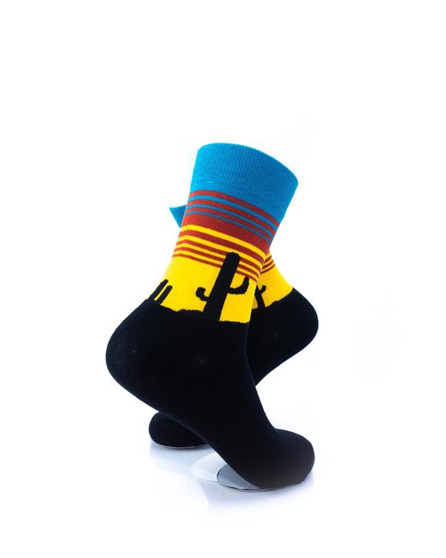 cooldesocks desert sunset quarter socks right view image