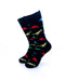 cooldesocks dino print colorful crew socks front view image