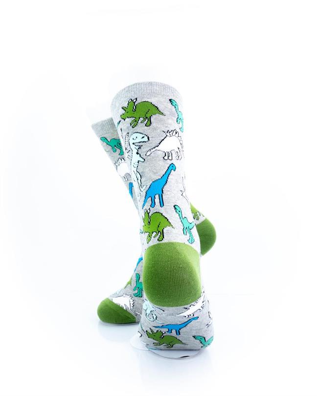 cooldesocks dino print crew socks rear view image