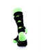 cooldesocks dino print neon green crew socks rear view image