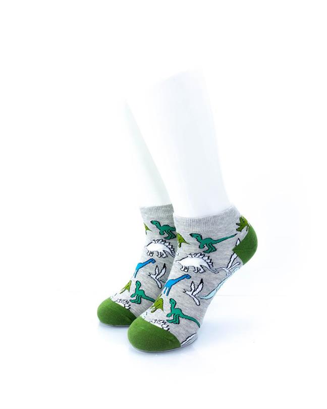 cooldesocks dino print ankle socks front view image