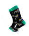 cooldesocks dog poncho green crew socks left view image