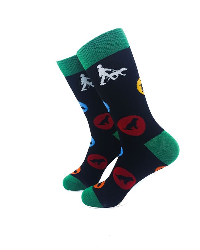 cooldesocks dog walker crew socks left view image