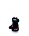 cooldesocks dollars black ankle socks rear view image