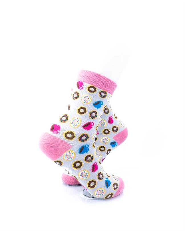 cooldesocks donut and coffee quarter socks right view image