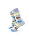 cooldesocks donuts gray crew socks left view image