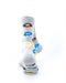 cooldesocks donuts gray crew socks rear view image