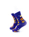 cooldesocks donuts purple quarter socks left view image