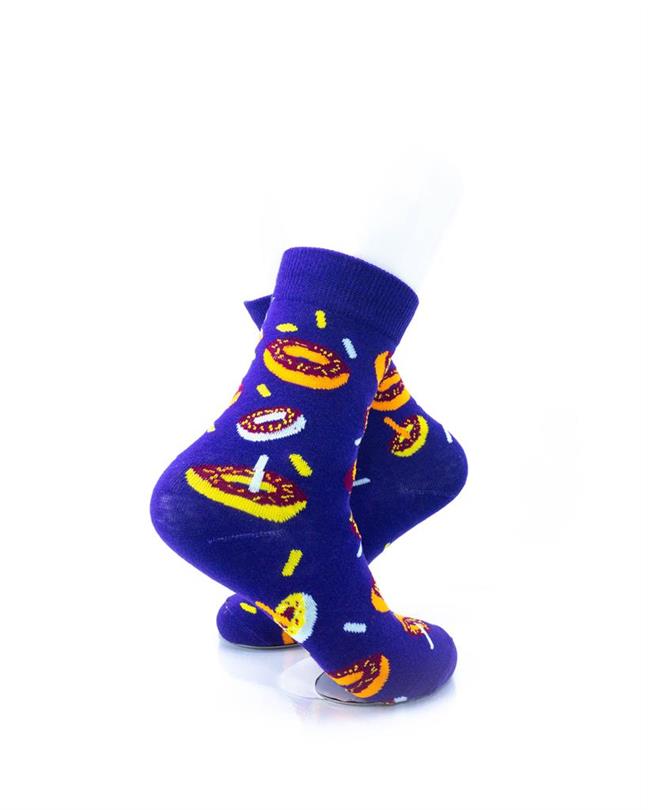 cooldesocks donuts purple quarter socks right view image