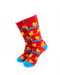 cooldesocks duck carnival red crew socks front view image