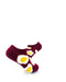 cooldesocks egg spill maroon liner socks right view image