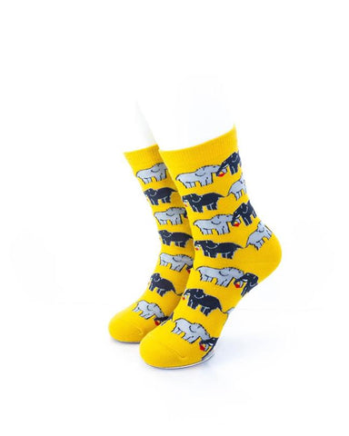 cooldesocks elephant love quarter socks front view image