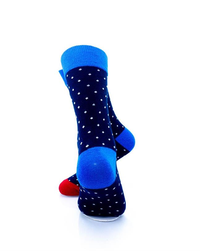 cooldesocks exquisite dot crew socks rear view image