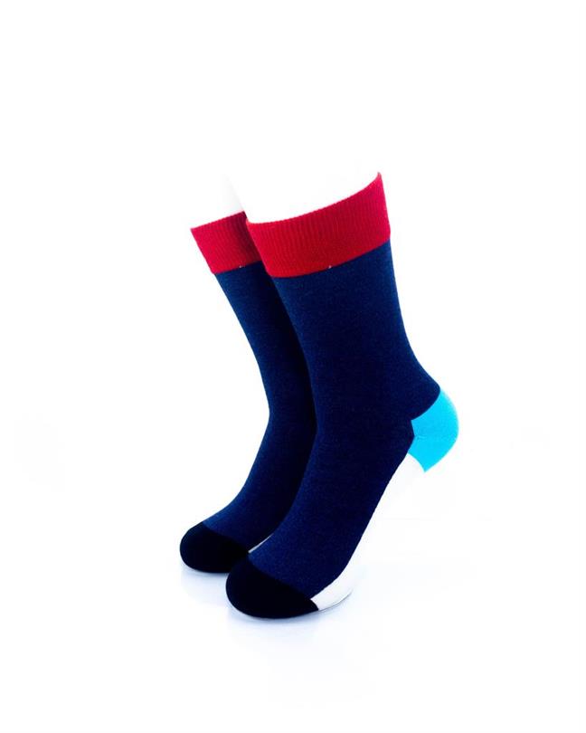 cooldesocks exquisite tricolor crew socks front view image