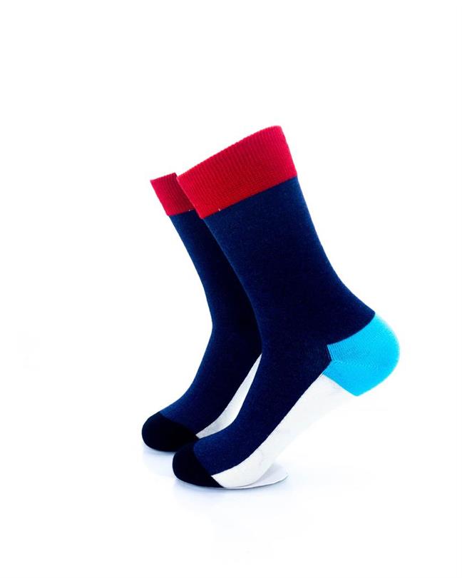 cooldesocks exquisite tricolor crew socks left view image