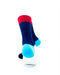 cooldesocks exquisite tricolor crew socks rear view image