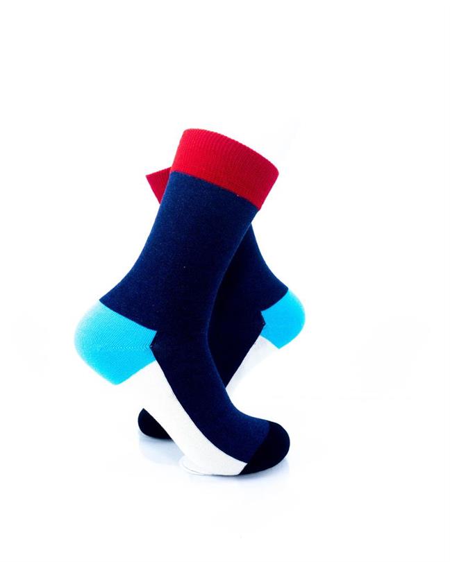 cooldesocks exquisite tricolor crew socks right view image