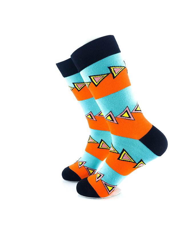 cooldesocks fast forward stripes crew socks left view image