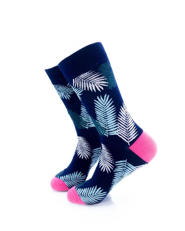 cooldesocks fern leaves crew socks left view image