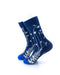 cooldesocks fern pattern crew socks left view image