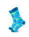 cooldesocks fish print crew socks left view image