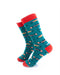 cooldesocks fishing lure aqua crew socks left view image