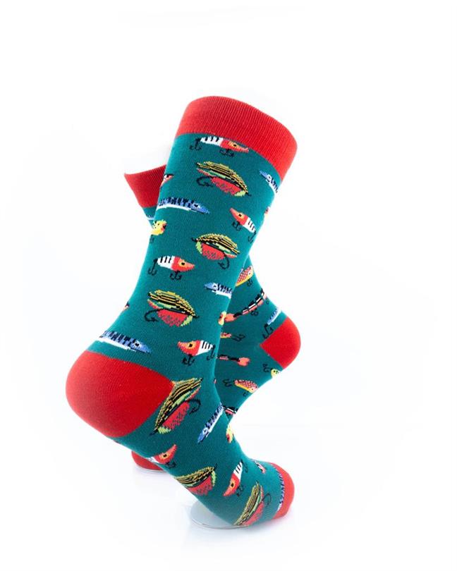 cooldesocks fishing lure aqua crew socks right view image