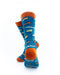 cooldesocks fishing lure teal crew socks rear view image